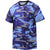 Electric Blue Camouflage - Military T-Shirt