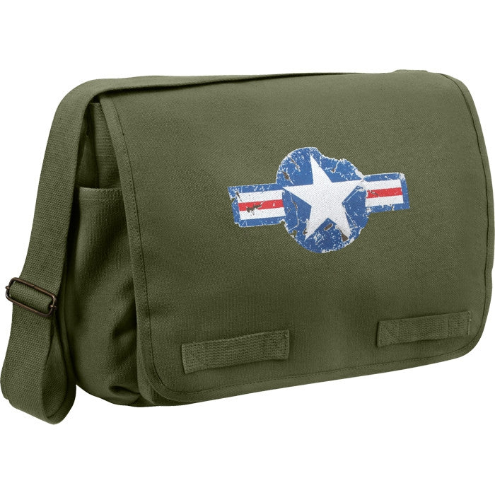Olive Drab - Heavyweight Air Corp Classic Messenger Shoulder Bag