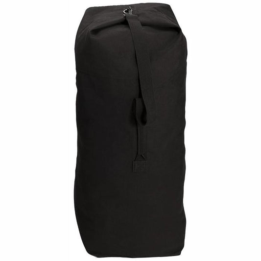 Black - Top Load Duffle Bag, Jumbo 30" x 50", Heavyweight 100% Cotton Canvas