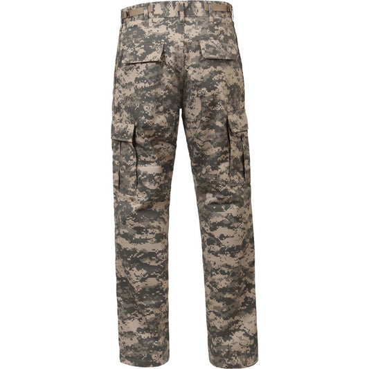 ACU Digital Camouflage - Tactical BDU Pants Cargo Fatigues - Poly/Cotton Twill - Zipper Fly