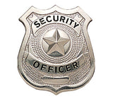 Silver - SECURITY OFFICER Pin-On Badge