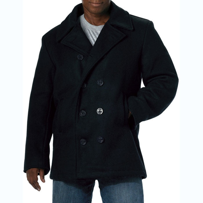 Navy Blue US Navy Sailor Winter Pea Coat Wool Galaxy Army Navy
