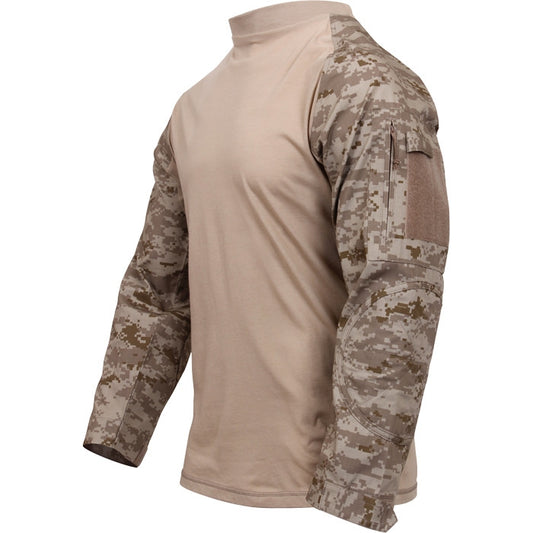 Digital Desert Camo - Tactical Combat Shirt Paintball Airsoft Base Layer Top - Men's