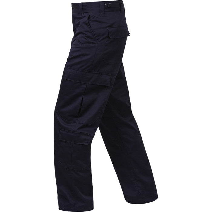 Midnight Blue - 9 Pocket EMT Pants - Polyester Cotton Twill - Cargo Work Trousers - Mens