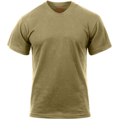 Coyote Brown - Tactical AR 670-1 Solid Army T-Shirt, Poly/Cotton