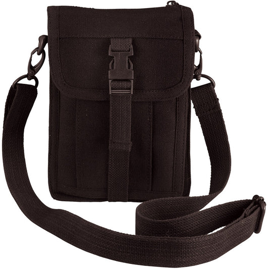 Brown - Tactical Canvas Travel Portfolio Shoulder Bag
