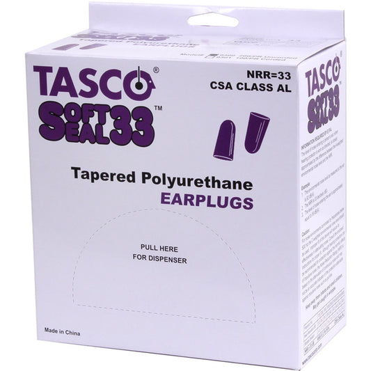 Purple Non-Corded Soft-Foam Tactical Earplugs 200 Pack