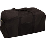 Black - Military GI Style Jumbo Deluxe Cargo Bag - Cotton Canvas