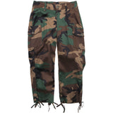 Woodland Camouflage - Womens Military Capri Pants