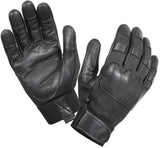 Black - Military Style Cut & Flame Resistant Tactical Gloves