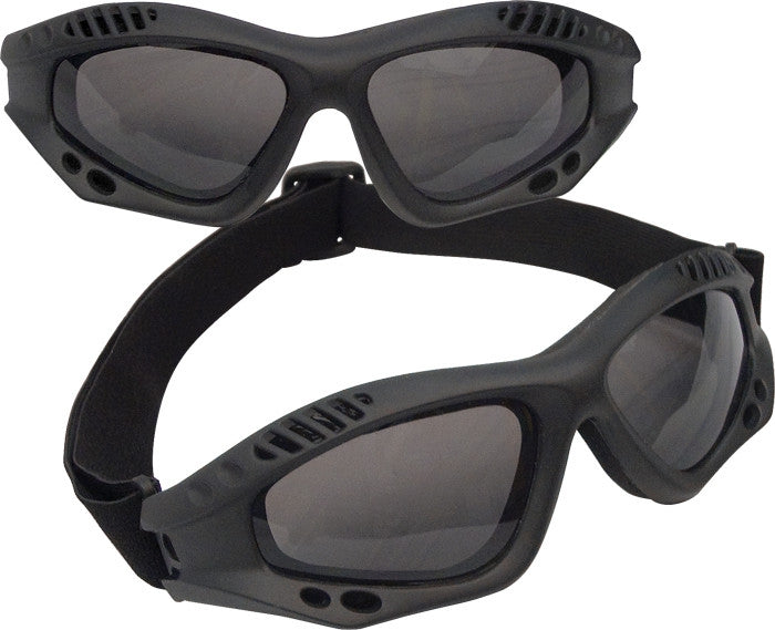 Black - VanTec Anti-Scratch Tactical Goggles