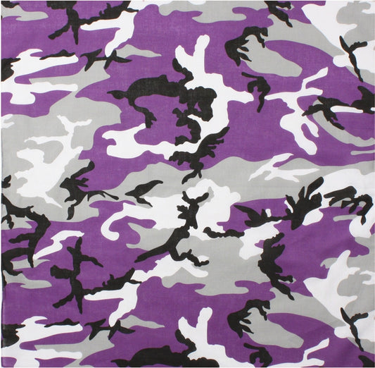 Ultra Violet Camouflage - Military Bandana 22 in. x 22 in.