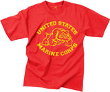 Red - Vintage US Marine Corps Bulldog T-Shirt