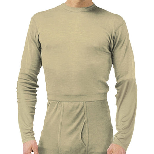 Sand - ECWCS Generation III Level 1 Silk Weight Shirt Moisture-Wicking Tactical Base Layer Top