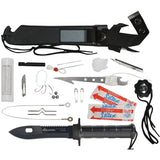 Black - Tactical Multi-Purpose Aventurer Surival Knife Kit