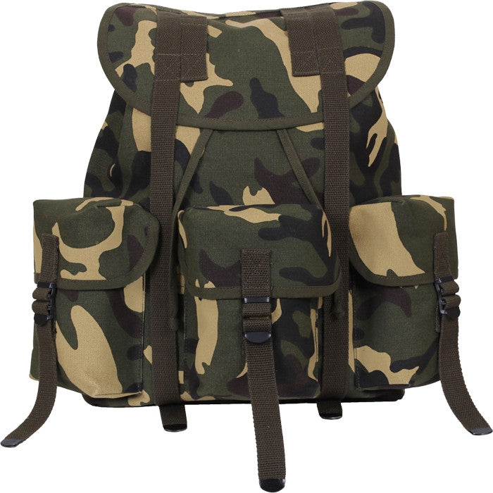 army green mini backpack Woodland Camouflage - Army Style Mini ALICE Pack 13 in. x 16 in. x 7 in