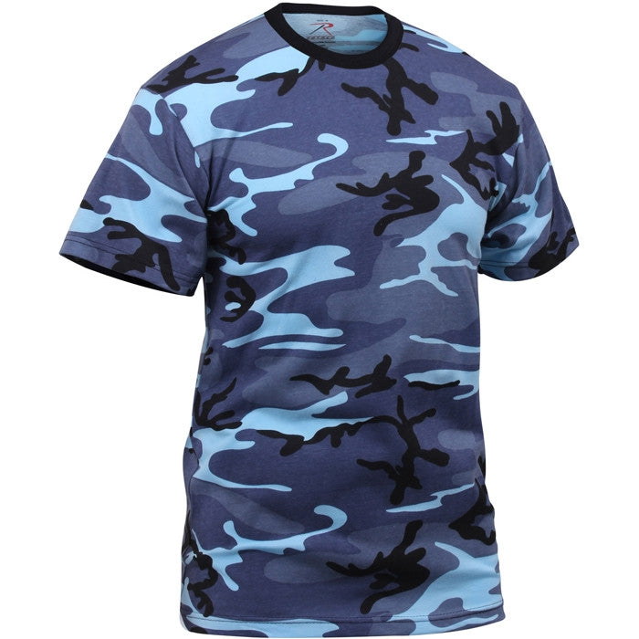 Sky Blue Camouflage - Kids Military T-Shirt
