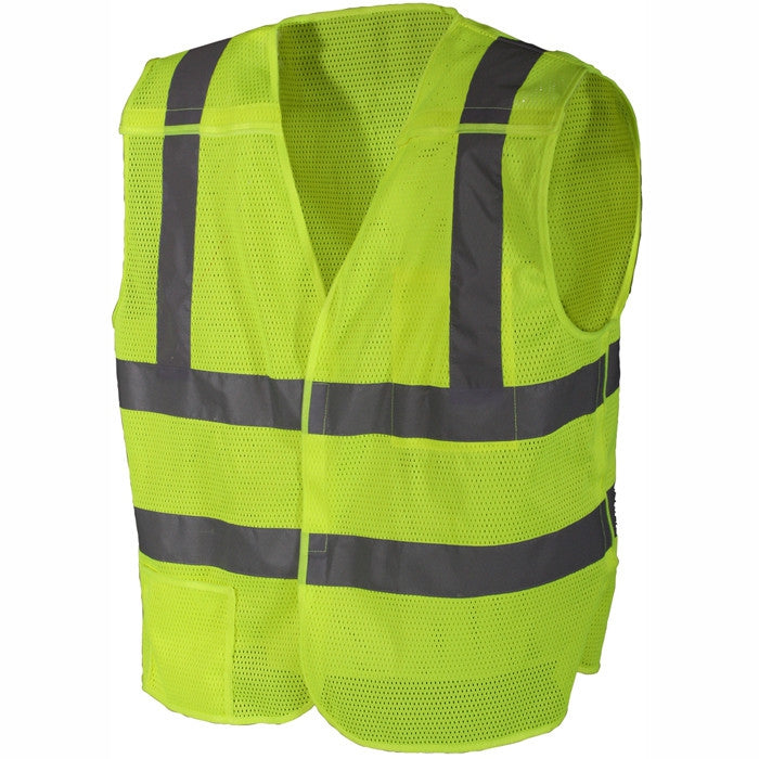Safety Green - Reflective 5 Point Breakaway Vest