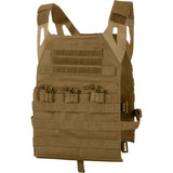 Coyote Brown - Lightweight Military MOLLE Tactical Plate Carrier Vest