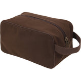 Brown - US Army Style Travel Kit Case - Cotton Canvas