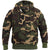 Woodland Camouflage - Thermal Lined Zipper Hooded Sweatshirt