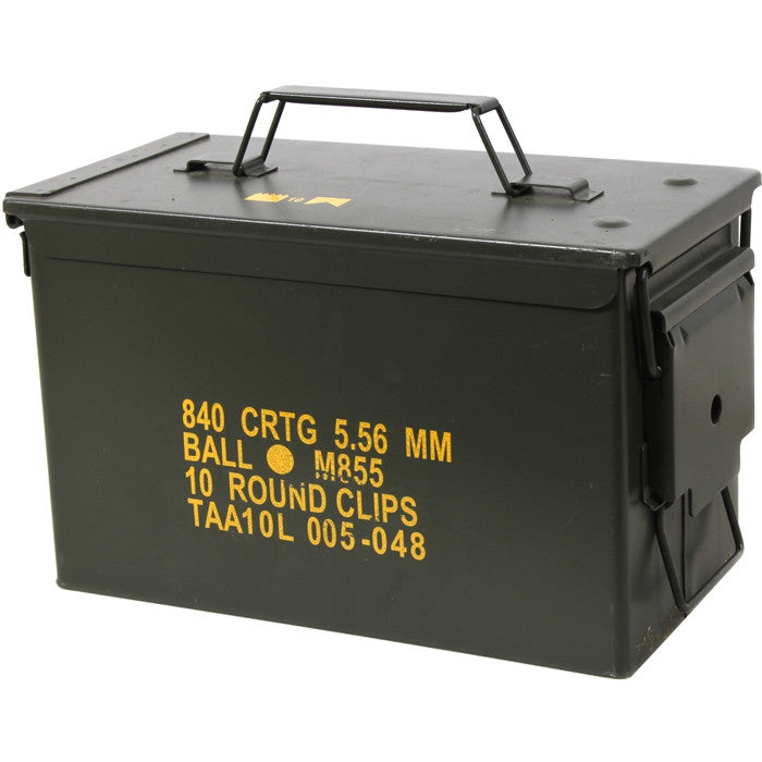 .50 Cal. Metal Ammo Can - Original US Military Surplus Used M2A1