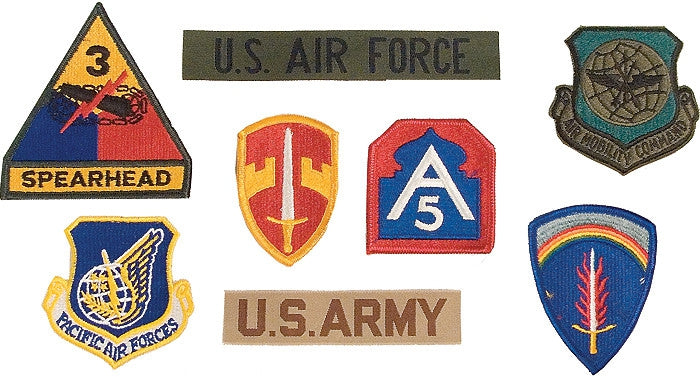 LOT OF ASSORTED VINTAGE MILITARY PATCHES