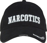 Black - Law Enforcement NARCOTICS Deluxe Adjustable Cap