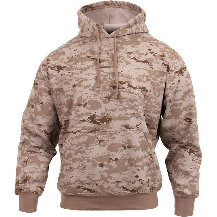 Digital Desert Camouflage - Pullover Hooded Sweatshirt