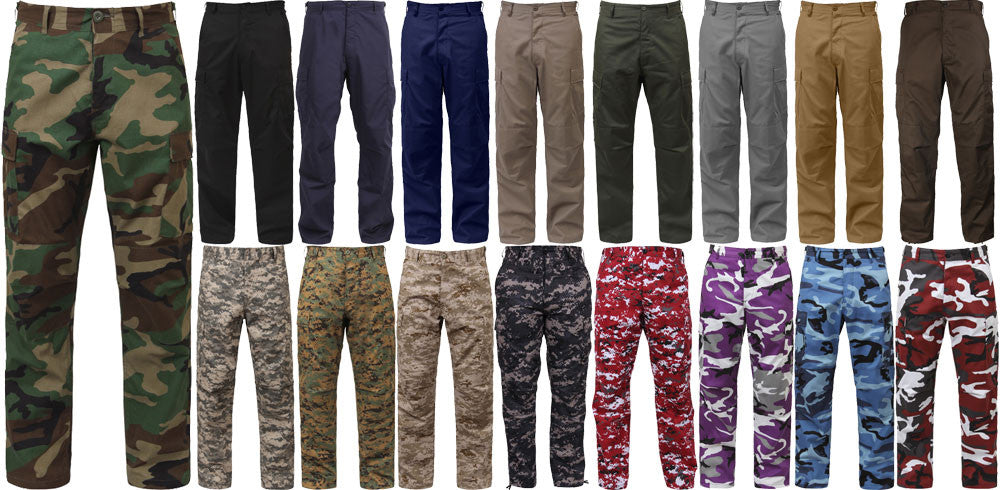 Military Uniform Pants, Camouflage BDU Pants Army Cargo Fatigues