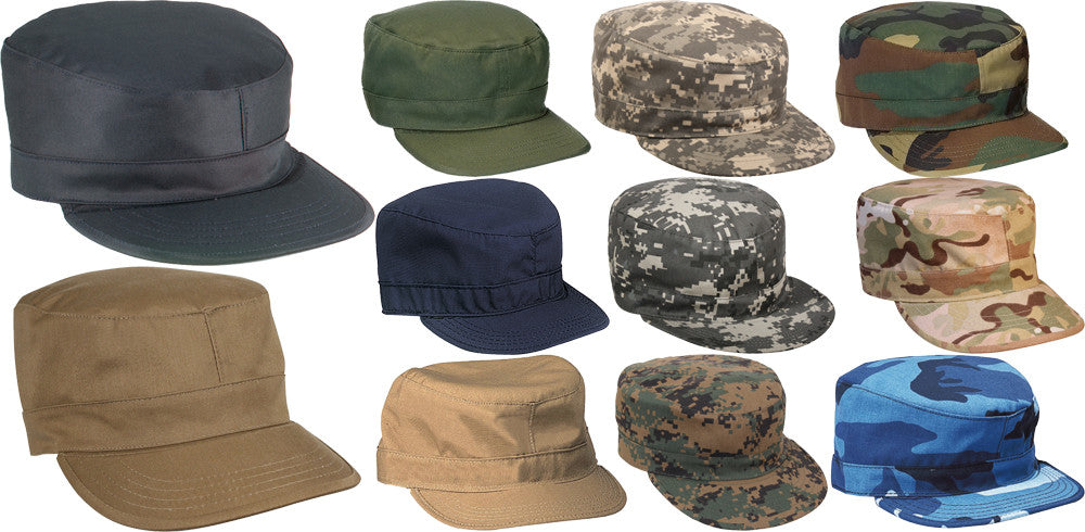 Military Fatigue Caps, Uniform Patrol Hats, Camo Fitted Hats